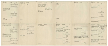Moe Howard's 37pp. Script for The Three Stooges' Appearance on ''The Frank Sinatra Show'' With Shemp -- Dated January 1952, With Edits Throughout Not Necessarily by Moe -- Unbound, Very Good Condition